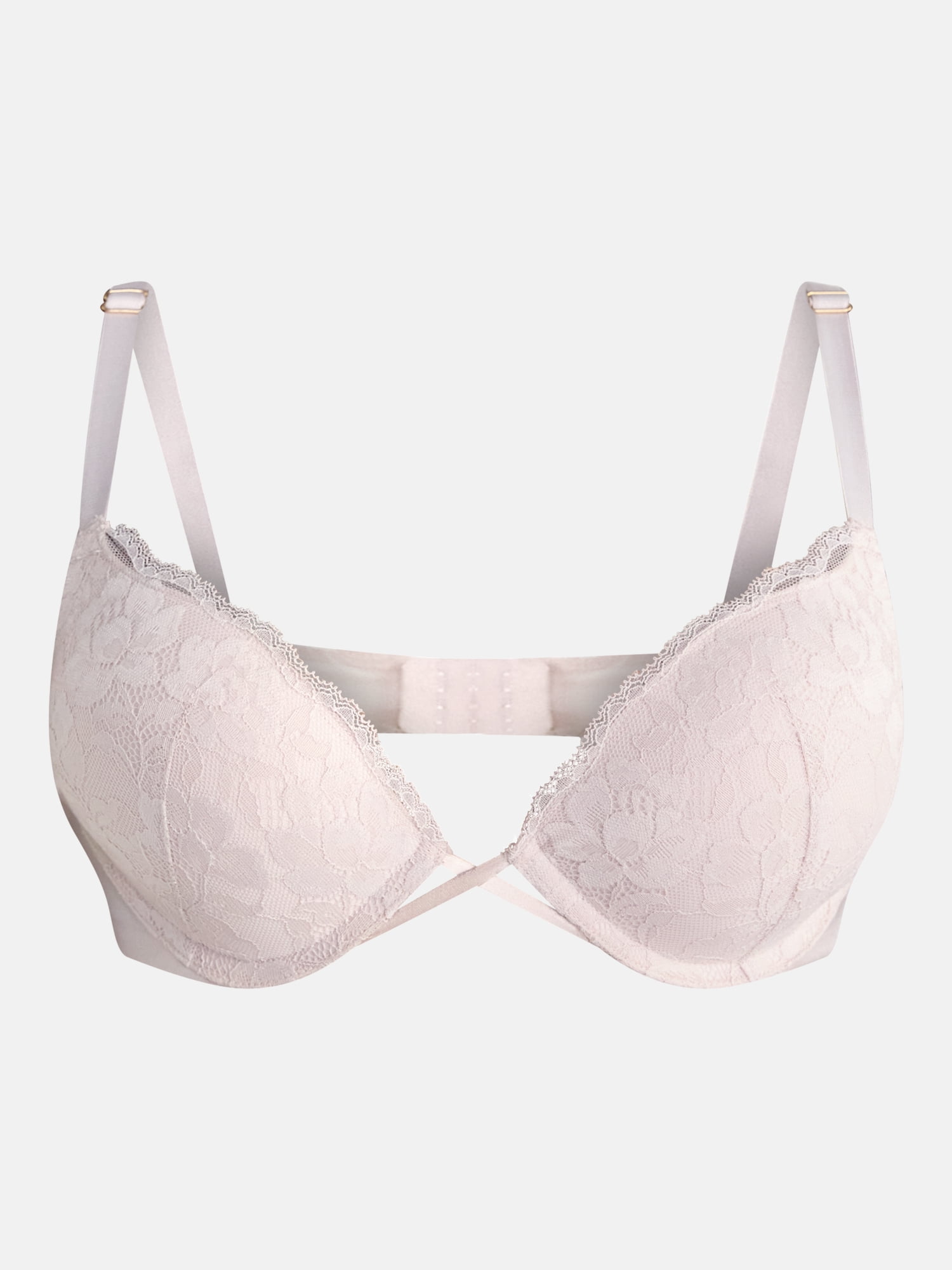 Joyspun Women's Add 2 Sizes Lace Push-Up Bra, Sizes 32A-38C