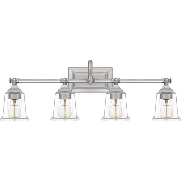 4 Light Transitional Bathroom Light Fixture-Brushed Nickel Finish Bailey Street Home 71-Bel-4352164