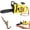 Yellow, variant on Mini Pull Rope Chainsaw Keychain Realistic Tool Pendant Fidget Accessory For Daily Bag And Key Decoration
