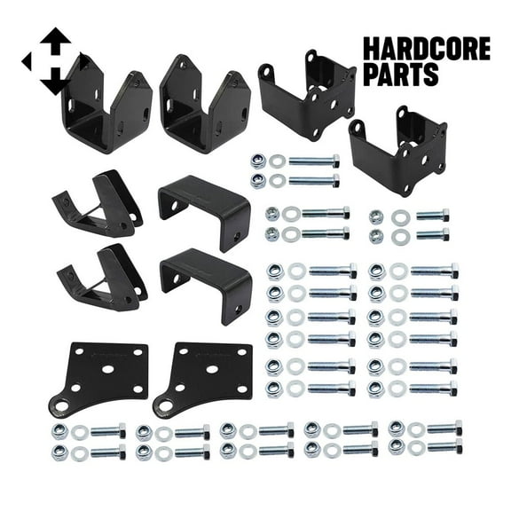 Hardcore Parts 4" Block Lift Kit for EZGO TXT (1994.5-2001.5) Electric Golf Cart