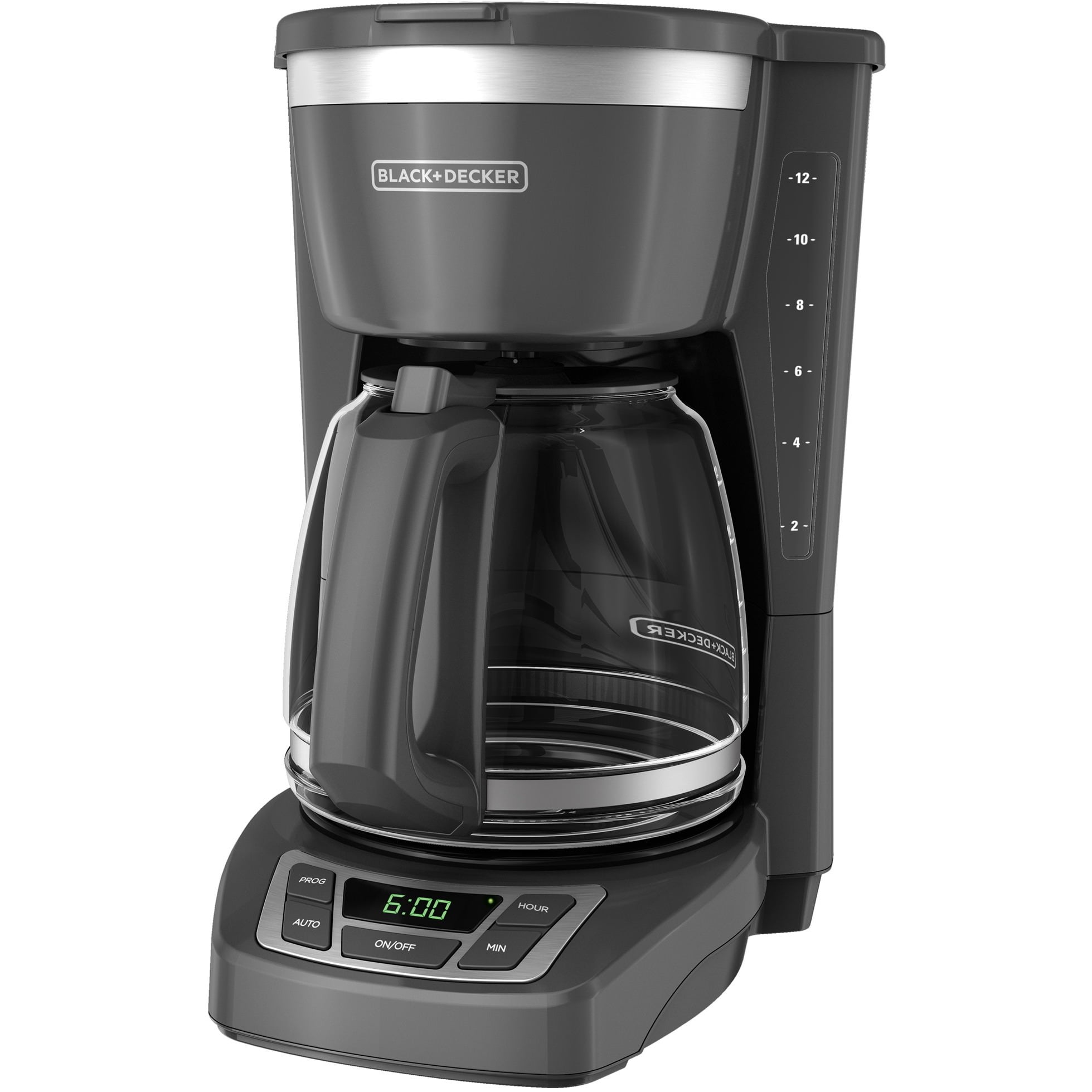 12 Cup Programmable Coffee Maker Gray