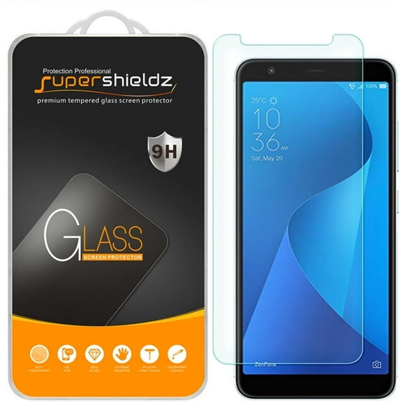 [1-Pack] Supershieldz for Asus Zenfone Max (M1) ZB555KL Tempered Glass Screen Protector, Anti-Scratch, Anti-Fingerprint, Bubble Free