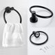 thumbnail image 2 of 6 Piezas de Hardware de BañO, Anillo de Toalla Negro y Soporte de Papel HigiéNico, BañO de Acero Inoxidable, Toalla de Mano, Toalla, 2 of 5