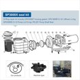 thumbnail image 4 of Kit de Reparación de Junta Tórica SP3000X para Bomba Super SPX1600 con Conjunto de Sello de Eje, Herramientas de Limpieza de Piscinas, Equipo de Piscina, 4 of 7