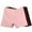 Pink, variant on ZRGHAOYLQ Women's Cotton Boxer Underwear 3 Packs Stretch Seamless Panties Plus Size No Show Briefs High Waisted Boyshorts Panties