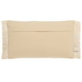 thumbnail image 5 of SAFAVIEH Rowe 12" x 20" Modern Cream Solid Cotton Decorative Pillow, 5 of 6