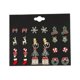 thumbnail image 1 of 12 Pairs Crutch Bow Stud Earring Xmas Tree Wreath Piercing Earring Jewelry, 1 of 4