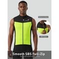thumbnail image 5 of Qualidyne Men's Sleeveless Cycling Jersey Vest, Full-Zip Quick-Dry Bike Jersey with 3 Rear Pockets & Reflective Detail, 5 of 13