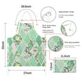 thumbnail image 7 of Pioneer Flower Floral Print Pattern Apron-Garden Aprons for Women with Pockets-Cotton Linen Waterproof Kitchen Cooking Gardening Aprons Adjustable for Kitchen,Cooking,BBQ and Salon 33x27 Inch, 7 of 7