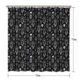 thumbnail image 5 of Black White Gothic Dreamcatcher Owl Skull Pattern Shower Curtain 72"x72" ,Bathroom Decorative Shower Curtains Set with 12 Hooks,Modern Waterproof Washable Shower Curtain, 5 of 6