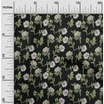 thumbnail image 1 of oneOone Cotton Cambric Black Fabric Leaves & Flower Florals Quilting Supplies Prints Sewing Fabric By The Yards 42 Inches Wide, 1 of 4