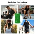 thumbnail image 7 of Kdxio Green Glitter for Men's Muscle T-shirt,Sleeveless for Workout Running Athletic Gym Lounge Casual, 7 of 7