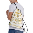 thumbnail image 3 of Drawstring Backpack - Farm Bee Cute Honey Splash Proof Small Drawstring Gym Bag for Women Men, Cinch Sports String Bag Backpack for Travel Swimming Beach, 3 of 8