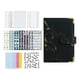 thumbnail image 1 of Carpeta de cuaderno de material cuero PU organizador de de presupuesto cubierta de carpeta de 6 anillas, bolsillos de carpeta, hojas de presupuest , Negro Yotijar cuaderno de facturas, 1 of 8