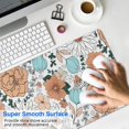 thumbnail image 4 of Long Mouse Pads for Desk,Pioneer Flower Floral Print Pattern Desk Mats on Top Of Desks, Desk Mouse Pad Extra Large with 3mm Non-Slip Base and Stitched Edge for Gaming,Office,Work,Home 31.5"x11.8", 4 of 6