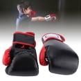 thumbnail image 3 of Suodoka Kids Boxing Gloves for Boys and Girls, 8 oz Youth Training Punching Bag Mitts for Sparring Kickboxing Muay Thai MMA, Premium Wear-Resistant Hand Protection Gear, Black (10.6 in / 27 cm), 3 of 9