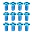 thumbnail image 1 of Rotores de freno de disco de acero azul para bicicleta con 12 tornillos T25 resistentes: accesorios de ciclismo para un mejor rendimiento, 1 of 8