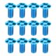 thumbnail image 1 of Rotores de freno de disco de acero azul para bicicleta con 12 tornillos T25 resistentes: accesorios de ciclismo para un mejor rendimiento, 1 of 8