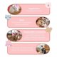 thumbnail image 3 of Juguetes para gatos Yashi Juguetes interactivos para gatos Tocados para pesca de gatitos rosa, 3 of 5