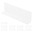 thumbnail image 1 of LITINKIMI 10Pcs Clear Shelf Dividers Plastic L Shape Separators for Wardrobe and Retail Shelves, 1 of 8
