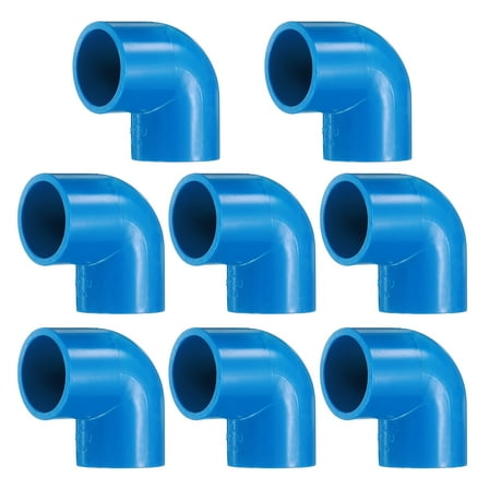 Uxcell 8Pcs 90 Degree Elbow Pipe Fittings 7/9" 2 Way Furniture Grade Connector