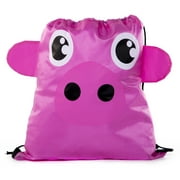 Party Favor Bags for Kids Animal Drawstring Backpacks, Goodie Bags for Birthday Parties