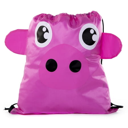 Party Favor Bags for Kids Animal Drawstring Backpacks, Goodie Bags for Birthday Parties