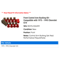 thumbnail image 2 of Front Control Arm Bushing Kit - Compatible with 1975 - 1995 Chevy G10 1976 1977 1978 1979 1980 1981 1982 1983 1984 1985 1986 1987 1988 1989 1990 1991 1992 1993 1994, 2 of 2