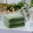 thumbnail image 2 of 6 Pcs Flannel Fleece Throw Blanket Bulk 50 x 60 Inch Soft Fleece Blanket Warm Throw Blanket Coral Blankets for Couch Sofa Home Wedding Gifts Season (Sage Green), 2 of 12
