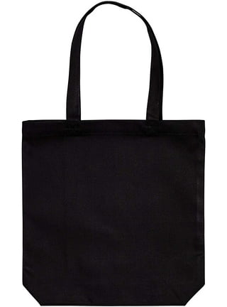 Plain Canvas Tote Bag With Base Black Bag Book Bags blank -  Canada