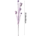 thumbnail image 3 of Long Stems Artificial Flowers for Tall Vase Sweet Color Tulip and Foam Ball Cuttings Bloom Accent Feathery Texture Decor for Desktop Mantel, 3 of 7