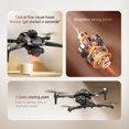 thumbnail image 3 of 13 Year Old Boy Gifts, Drone with Esc Camera Brushless Motor Remote Control with 4.5Inch Screen Display and Cool Lights Rc Quadcopter Altitude Hold 2K HD Two Camera Aerial Vehicle, Black, One Size, 3 of 9