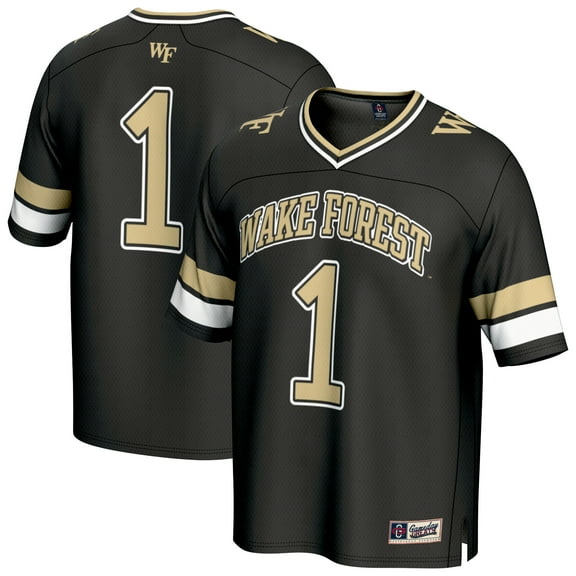 Unisex GameDay Greats #1 Black Wake Forest Demon Deacons Collegiate Football Fashion Jersey