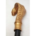 thumbnail image 3 of Ancient Egyptian Theme Golden Cobra Snake Walking Cane Prop Party Accessory, 3 of 4
