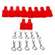 thumbnail image 2 of 10 clips para carrocería de coche RC con pasadores R y 10 pestañas para modelos SCX24 1/24 1/18 RC. rojo, 2 of 4