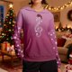 thumbnail image 2 of WILLBEST Sudadera con Capucha Cozy Style de Manga Larga, Estilo Casual y Cómoda, Ideal para Estar En Casa Durante Las Fiestas Diseño Estampado Chica​​, 2 of 5