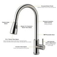 thumbnail image 5 of Brushed Nickel Swivel Kitchen Sink Faucet Flexible Pull Out Sprayer Mixer Tap, 5 of 6