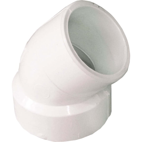 IPEX 1-1/2 In. Schedule 40 45 Deg. DWV PVC Street Elbow (1/8 Bend) 192421P