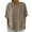 Khaki, variant on Kaemgyyd Cotton Linen Shirts for Women Crew Neck Half Sleeve Button Tops Loose Vacation Beach Blouses Summer Tops for Women