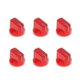 thumbnail image 4 of 6 Piezas Tapa de Potenciómetro Hugo Perilla de Potenciómetro Plana Rojo, 4 of 7