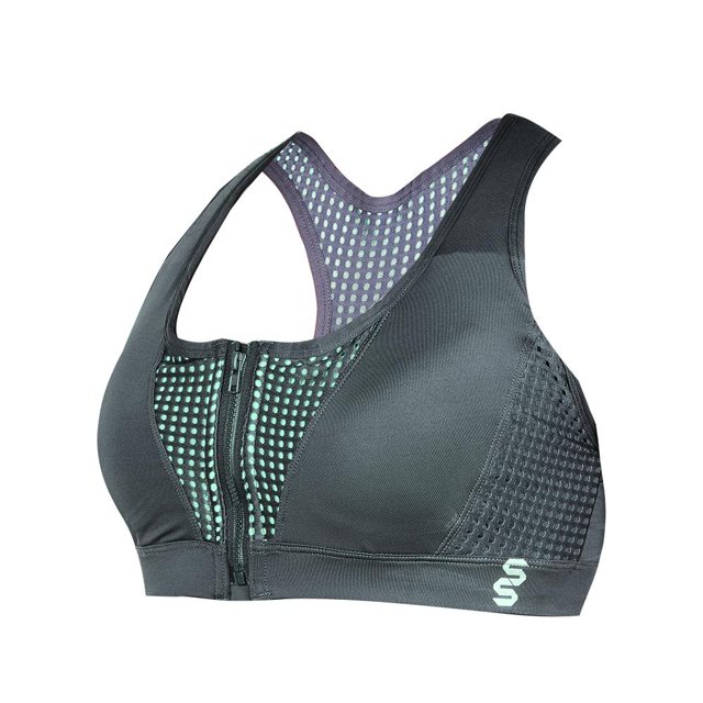 986-66 Top Deportivo para Dama Mujer en color Gris/Verde, Elaborado de Poliamida/Elastano. Cklass 986-66