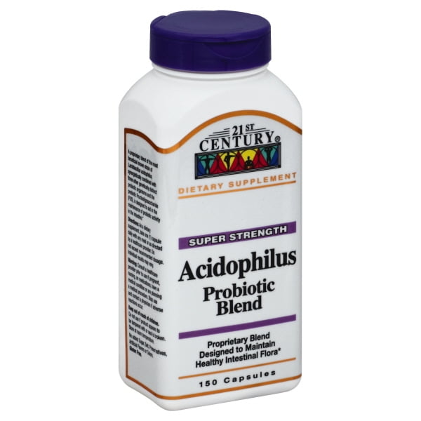 21st Century Acidophilus Probiotic Blend Capsules, 150 Count Walmart