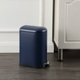 thumbnail image 6 of happimess Roland Mini 2.6-Gallon Step-Open Trash Can, Denim Blue, HPM1009J, 6 of 8