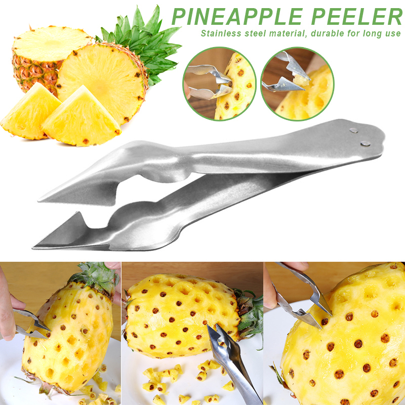 Stainless Steel Pineapple Eye Peeler Kitchen Seed Remover Cutting Clip