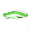 thumbnail image 3 of 3.5 mm Coiled Stereo Audio Cable Car Auxiliary Audio Cable Male To Male GN, 3 of 4