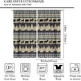 thumbnail image 2 of Rustic Bear Deer Curtains,Retro Cabin Country Window Treatments Vintage Tribal Aztec Abstract Geometric Blackout Window Drapes for Bedroom Living Room,42x84in, 2 of 6