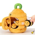 thumbnail image 3 of BUTOMKY Montessori Soft Beehive Baby Toys 6-12 Months, Sensory Plush Bees with Rattle Crinkle Squeaker Mirror, Busy Early Learning Toddler Toys 0-3 Years Old, Birthday Gifts for Infants, 3 of 9