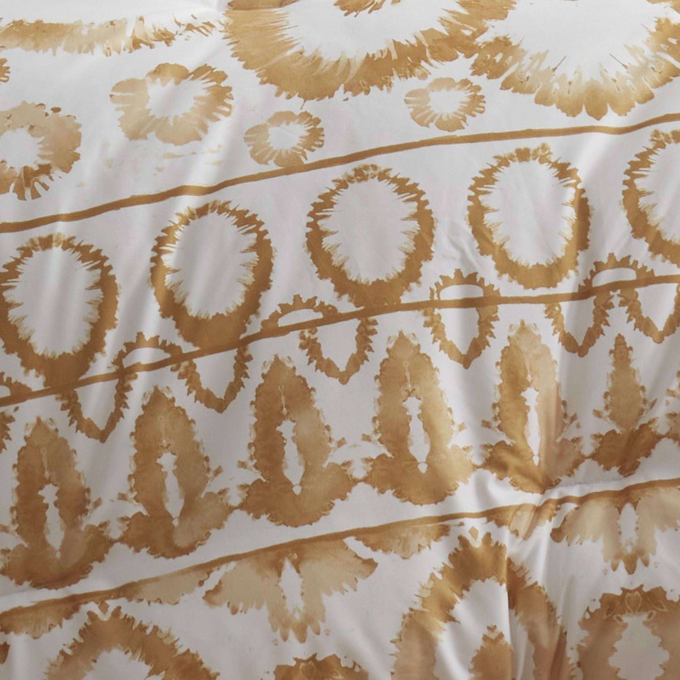 Indigo Ink Panther 3-Piece Panther Gold Boho Medallion Comforter Set, King