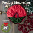 thumbnail image 7 of Tiny Tim Totes 36-inch Christmas Wreath Storage Bag with Carrying Handles, 7 of 7
