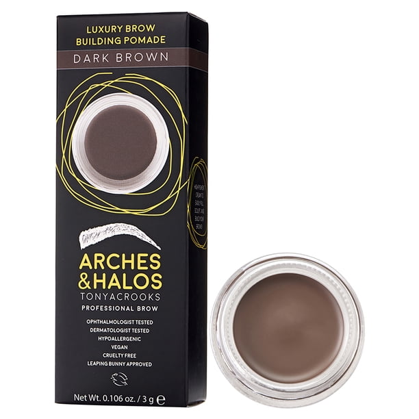Arches & Halos Pomada para construcción de cejas de lujo en marrón oscuro, 0.1 oz Arches & Halos Arches & Halos Maquillaje para cejas 0.106 oz